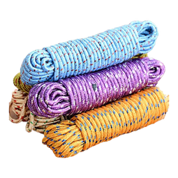 【京东物流】加粗尼龙晾衣绳晒衣绳挂衣绳户外捆绑晾衣晒衣绳 5米一条装（颜色随机）