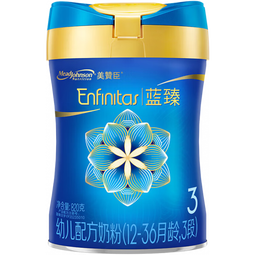 美赞臣蓝臻新国标3段婴幼儿（1-3岁）奶粉 荷兰进口 含乳铁蛋白 新国标 蓝臻3段820g*1罐【咨询领卷】