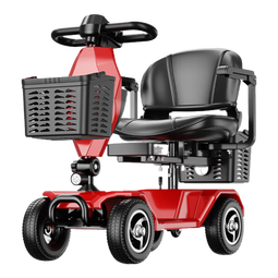 永千老人电动四轮车家用可折叠助力车老年人残疾人智能老年代步电动车 10A铅酸特价款】约30里/电机180W