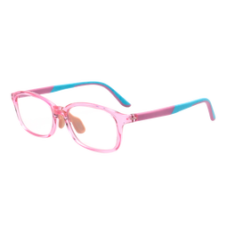 蔡司（ZEISS）儿童眼镜平光镜男女童辐射护目镜配0度佳锐防蓝光1.5粉色礼盒一副