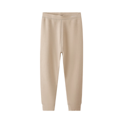 英氏儿童保暖裤秋冬男女童加肥加大一体绒亲肤透气新款家居裤打底裤 浅卡其【女童款】 110