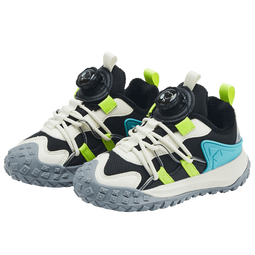 SNOOPY史努比童鞋男童运动鞋男孩休闲鞋冬季新款保暖旋转扣鞋棉鞋 黑/米（加棉内里） 29 码适合脚长17.0-17.5cm