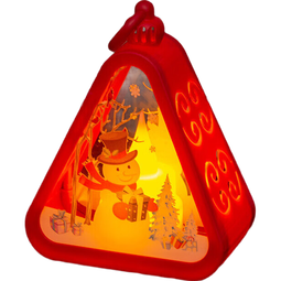 圣诞节装饰品创意小夜灯发光礼物橱窗桌面摆件布置道具氛围风灯 白色-圣诞老人