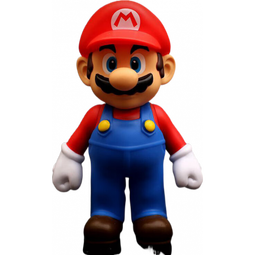 景森玛丽SuperMario马里奥路易耀西公仔玩具摆件玩偶可动模型 12cm红帽玛丽袋装 马里奥