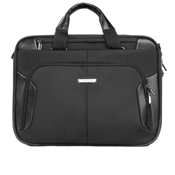 新秀丽（Samsonite）男士商务公文包 大容量通勤笔记本电脑手提包 生日送礼 BP0 黑色 男士公文包15.6英寸