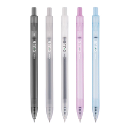 斑马牌(ZEBRA)雾透限定按动中性笔JJ6ins日系简约大容量刷题考试学生做手帐笔记专用0.5MM 雾透限定【5色装】