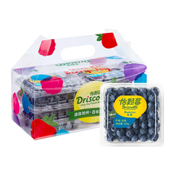 怡颗莓Driscoll's 云南蓝莓14mm+ 6盒装 约125g/盒 新鲜水果 源头直发