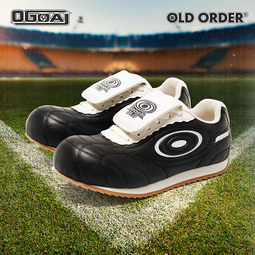 OLD ORDER-足球阿甘鞋Goal-黑白漩涡 Black White 黑色薄底鞋女 熊猫色 36