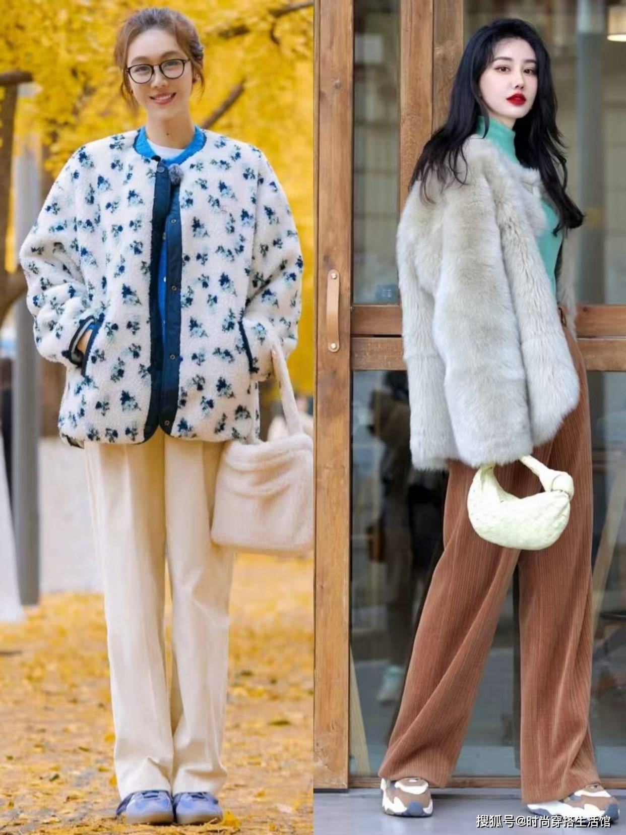“短外套+阔腿裤”又火了，这样穿时髦又显高，很适合普通人借鉴