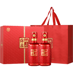 杜康酒祖杜康 陈酿对开白酒礼盒2瓶装绵柔口感浓香型52度送礼宴请 52度 500mL 2瓶 对开礼盒装