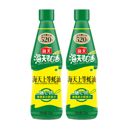 海天蚝油 上等蚝油520g 挤挤装烧烤火锅蘸料勾芡拌面腌肉炒菜调味品 上等蚝油520g*2瓶