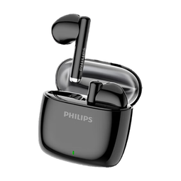 飞利浦（PHILIPS）无线蓝牙耳机真无线耳机HiFi音质AI通话降噪入耳式蓝牙耳机超长续航大电量超强降噪运动 黑色蓝牙5.4通话降噪