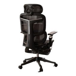 座易T8人体工学椅电脑椅子办公椅可躺植绒网布座椅久坐电竞椅 5D魔术扶手+黑植绒网+坐深+脚踏