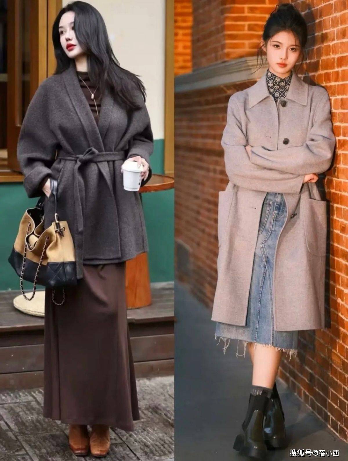 ＂裙子+靴子＂才是冬天的王炸组合，这样穿时髦高级，美爆了！