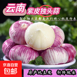 云南紫皮独头蒜干蒜果经3.0mm+ 大果直径3.0左右（7头）