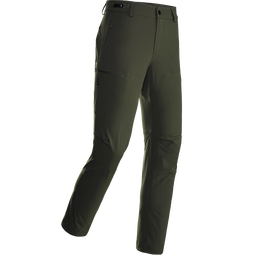 KAILAS凯乐石T10-M软壳裤男CORDURA耐磨细绒保暖户外登山透气防风裤 暗苔绿 XS