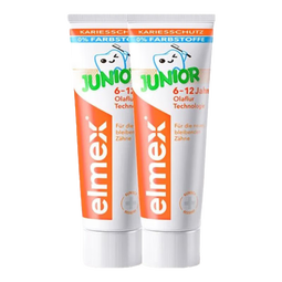 ELMEX艾美适0-12岁儿童牙膏 含氟少儿牙膏防蛀固齿温和不刺激50ml*2 少儿牙膏50ml*2