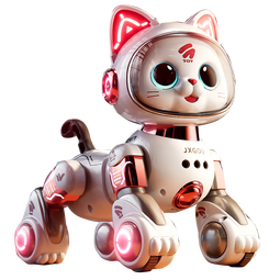 班迪萌（BANDIMENG）机器猫智能ai机器人儿童玩具编程机器狗玩具女孩1-3岁生日礼物 AI编程机器猫【手势+声控】粉-单电 遥控汽车早教儿童玩具1-2-3