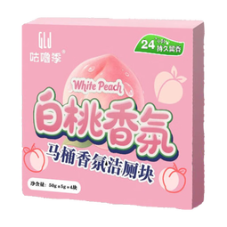 白桃果香洁厕宝除垢马桶除臭剂洁厕灵除味蓝泡泡留香卫生间清洁剂 2盒