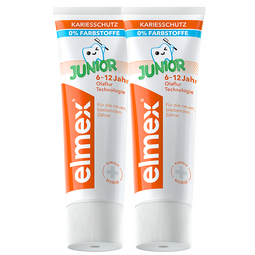 ELMEX艾美适儿童少儿牙膏3-6-12岁含氟防蛀不辣口换牙期欧洲进口牙膏 少儿牙膏*2
