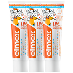 ELMEX艾美适0-6岁儿童牙膏含氟防蛀易洁净 温和呵护 0-6岁儿童牙膏50ml*3