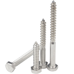 固万基304不锈钢外六角自攻螺丝钉 六角头自攻钉木螺丝钉自攻丝木牙螺栓 M6*40 (5只)