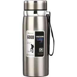 316不锈钢保温杯学生中大童大容量便携户外运动水壶水杯超耐用 刚本色800ml大容量【316不锈钢带茶隔】 800ml