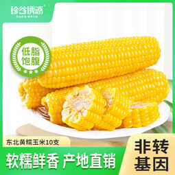 珍谷诱惑东北糯玉米 鲜食玉米 真空玉米棒  黑龙江鲜食苞米 原产地直发 黄糯玉米12支【单支180g以上】