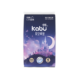 卡布星空城堡系列轻薄透气防漏大吸量纸尿裤拉拉裤婴儿尿不湿新生儿 拉拉裤试用装XXXL码4片(≥17kg)