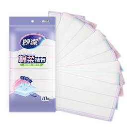 妙洁棉柔抹布30*30cm10片装 厨房洗碗布家用 去油污强力吸水巾