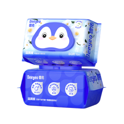 德佑山茶花湿厕纸试用装80抽*2包 经期厕纸湿巾洁厕如厕湿纸 温和亲肤