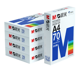 晨光（M&G）A4纸打印复印纸70g白纸80g单包一包500张整箱5包一箱a4打印纸木浆a四纸纸品打印机纸草稿纸 【经典款】80克/整箱（2500张）