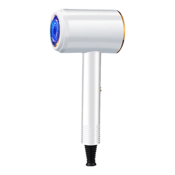 电吹风机家用大功率大风量宿舍用学生吹风筒折叠收纳方便 米白色负离子800W电吹风