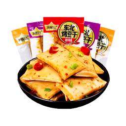 东北烤豆干混合味手磨豆干零食解馋休闲小包装小吃8g/包 烤豆干【30包】混合味(香辣/烧烤/五香)