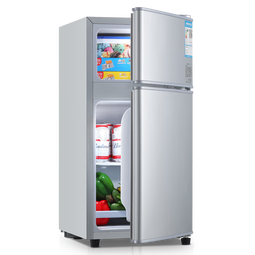 志高（CHIGO）小冰箱迷你小型家用冷藏冷冻两用宿舍出租房用双门办公室电冰箱节能省电 【店长推荐】48L银色【三天约一度电】