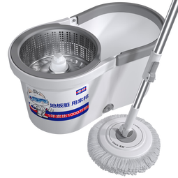 索邦旋转拖把34cm2头家用一拖净免手洗双驱动拖地拖布吸水墩布桶套装