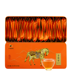 八马茶业 金骏眉/大红袍/肉桂/单枞/铁观音/白茶/茉莉花茶 茶叶自己喝 【武夷红茶金骏眉】160g