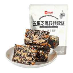 良品铺子五黑芝麻核桃软糕500g糕点点心春节年货送长辈零食新年礼物