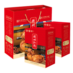 德州扒鸡山东特产送礼纯肉礼盒中华老字号真空五香扒鸡1kg2只装