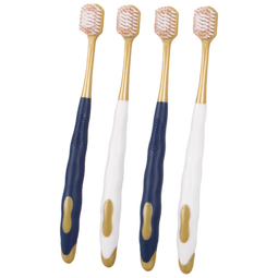 SOAO宽头口腔护理成年人旅行牙刷软中硬毛柔绵丝轻适刷家庭套装男女士