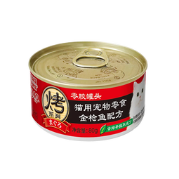 伊纳宝猫零食烤系列0胶罐头金枪鱼配方80g*1罐