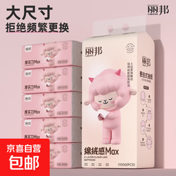 丽邦1000张挂抽悬挂式大包抽纸 原生木浆四层加厚擦手纸卫生纸 4层1000张*1提