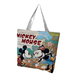 【物超所值】时尚休闲帆布包女单肩包上班托特包帆布袋卡通包包 米老鼠 大包