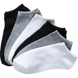 【清仓甩卖】袜子男短袜夏季薄款纯色运动学生船袜吸汗透气浅口袜 黑白灰船袜【混发】20双