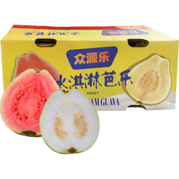 奶油白心红心芭乐 新鲜软糯低卡低热量轻食首先水果 广东双拼芭乐3斤净重2.7斤微生发货单果100g起