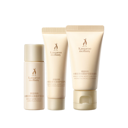 袋鼠妈妈小麦套装护肤品洁面水乳霜专用化妆品中小样赠品体验试用旅行装 【京仓】小麦旅行3件套