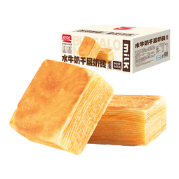 盼盼谷物主义水牛奶千层吐司面包整箱早餐充饥健康零食小吃休闲食品 千层奶砖面包405g【约9枚】