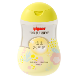 贝亲（Pigeon）抚触油婴儿 新生宝宝身体按摩保湿  水三角润肤油200ml