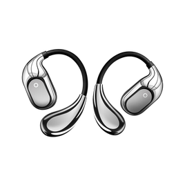 嘉柏兰【柏林之声丨2025最新款】蓝牙耳机挂耳式无线骨传导概念耳夹运动跑步音乐降噪超长续航不伤&耳朵 【苍穹黑】久戴不痛/跑步不掉/超长续航