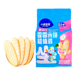 小鹿蓝蓝婴幼儿香香米饼 宝宝零食营养辅食温和磨牙米饼 入口易溶儿童零食 【6月+】混合口味60片120g